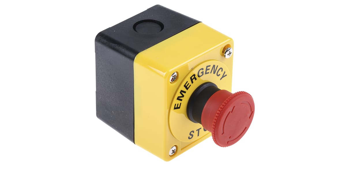 Product image for E-STOP SWITCH WITH CONTROL BOX,SPST-NC