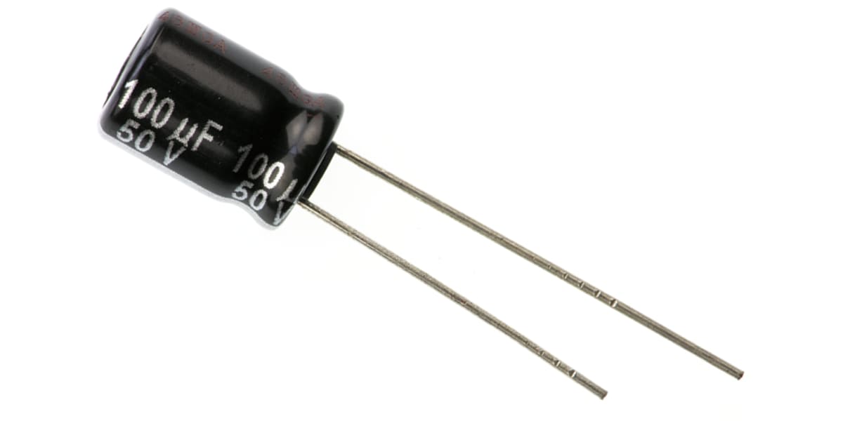 Product image for Capacitor Al Radial EB cap 50V 100uF