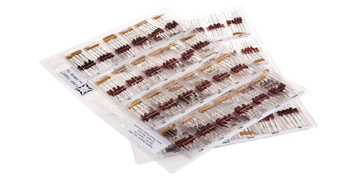 Product image for Nova, CCR-122 Metal Film, Axial 48 Resistor Kit, with 480 pieces, 10Ω → 1MΩ