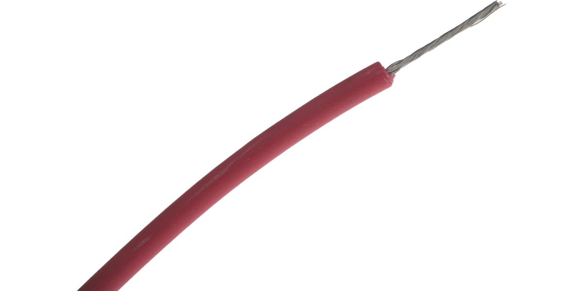 Product image for Red synthetic rubber CSP test lead 25m