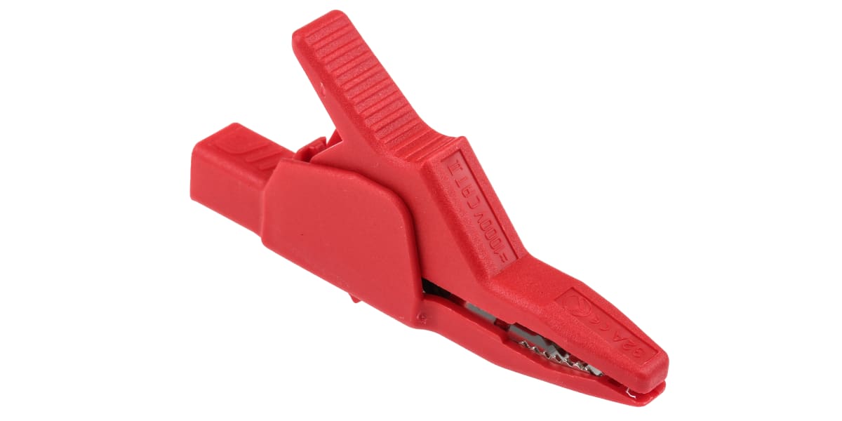 Product image for Crocodile Clip AK 2 B 2540 I, red