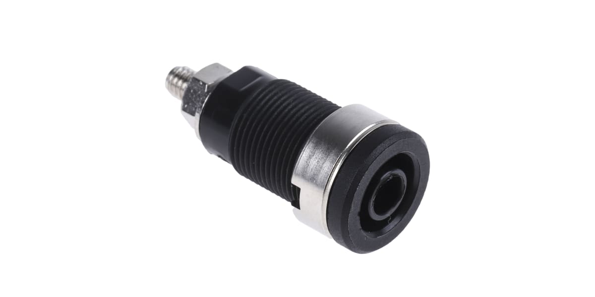 Product image for BLACK 4MM SAFETY SOCKET WITH THREAD