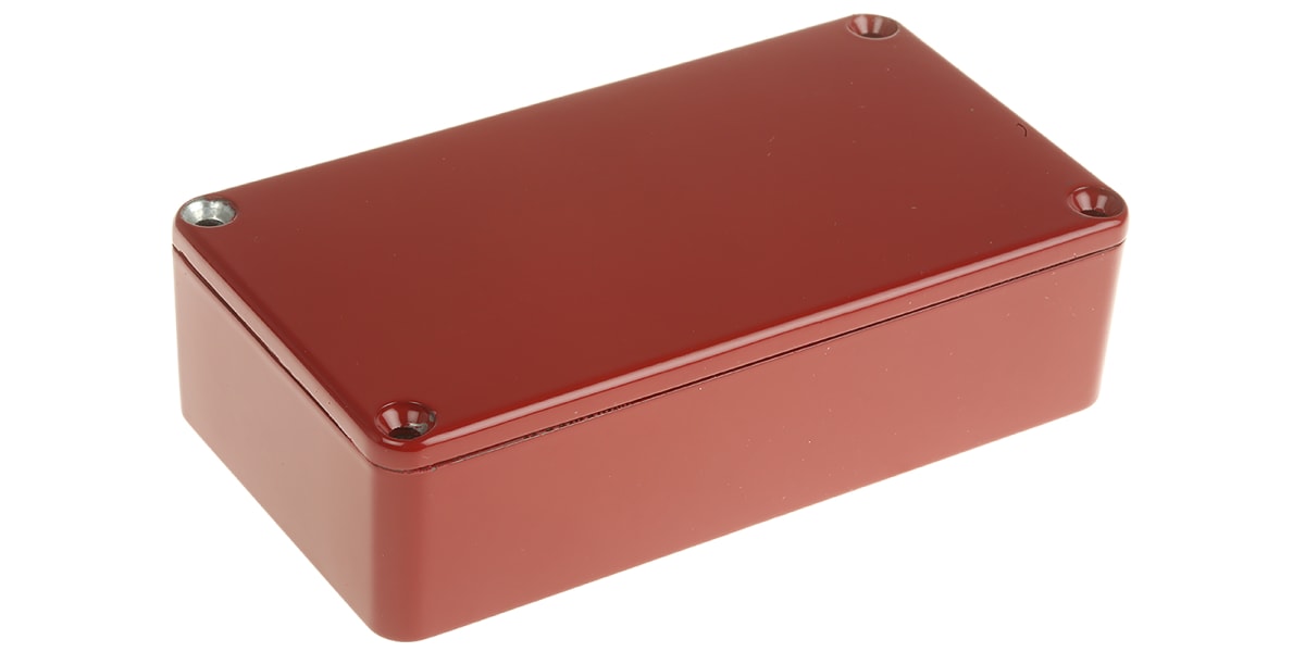 Product image for Red Rectangular Enclosure, 112x60x31