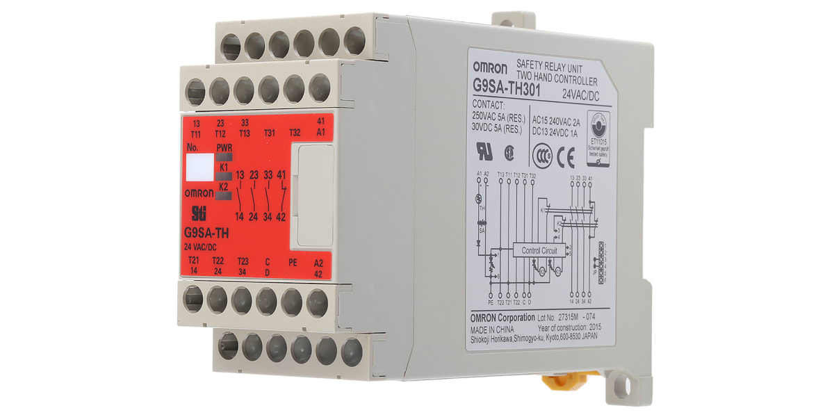 Product image for Two hand control relay,3PST-NO,Type IIIc