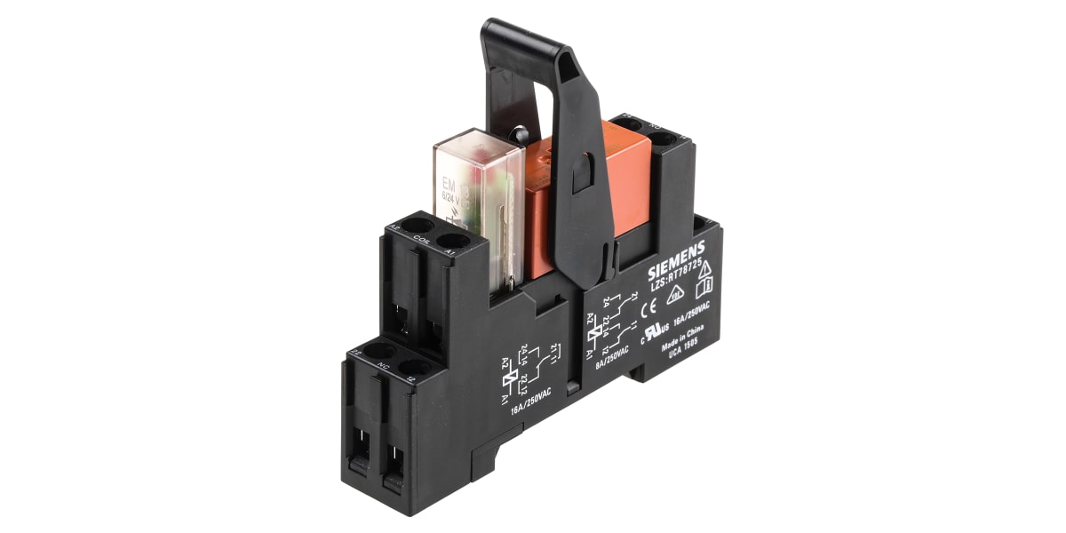 Product image for RELAY, PLUG IN, COMPACT, 2 CO, LED, 24V