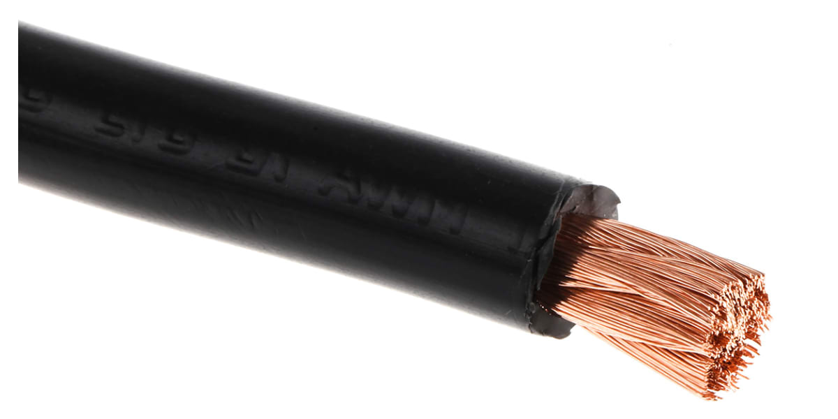 Product image for Black 25mm SuperFlexible Tri-Rated Cable