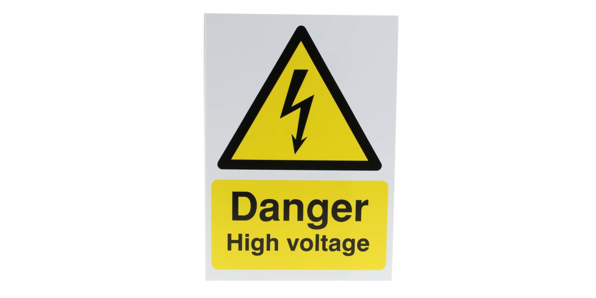 Product image for PP sign 'Danger...voltage', 210 x 148mm