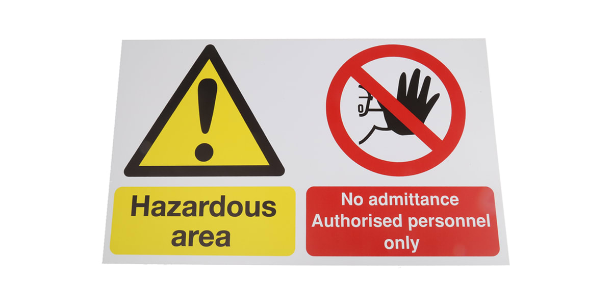 Product image for PP sign 'Warning...reception',300x500mm