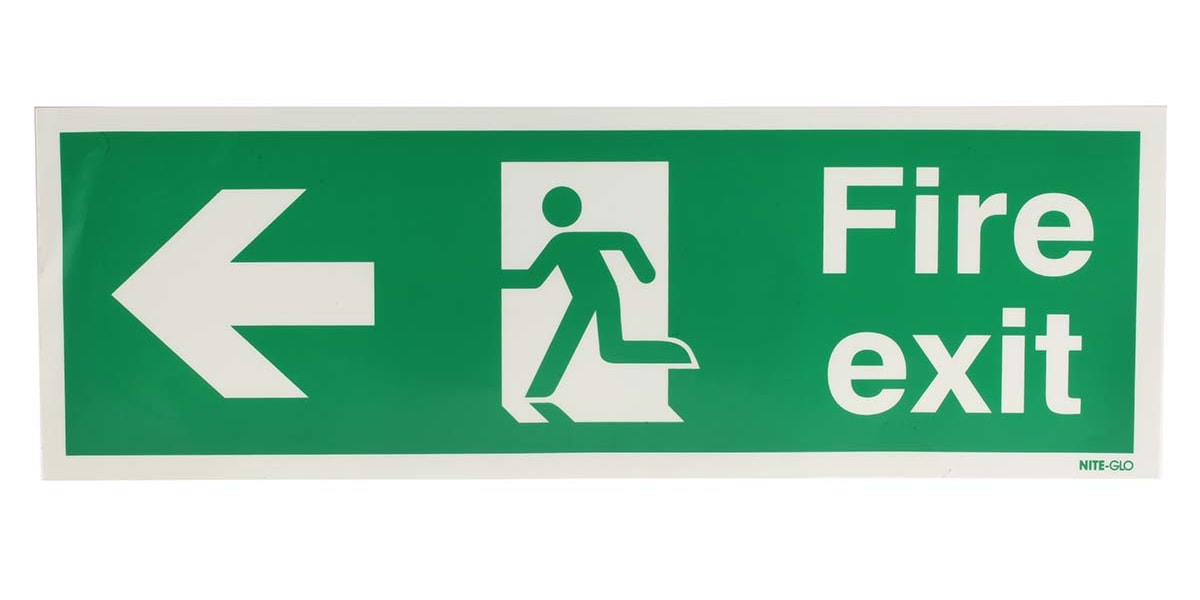 Product image for Vinyl FIRE EXIT, Fire Exit, English, Exit Sign