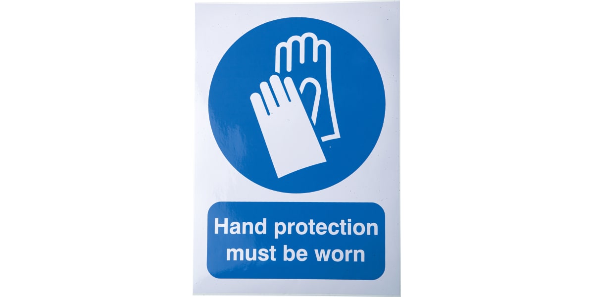 Product image for SAV sign 'Wear gloves',210x148mm