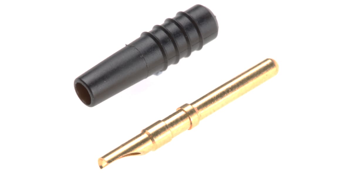 Product image for 2mm rigid test lead plug,black