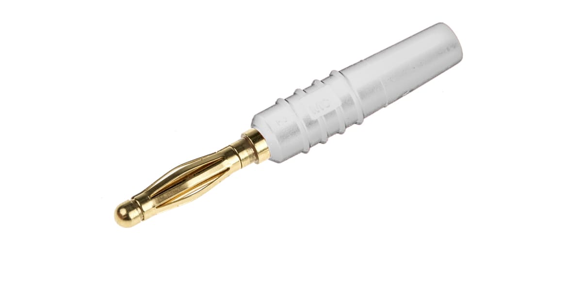 Product image for 2mm multilam test lead plug,white