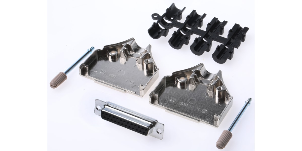 Product image for D-SUB SOCKET AND DIECAST HOOD KIT 25WAY