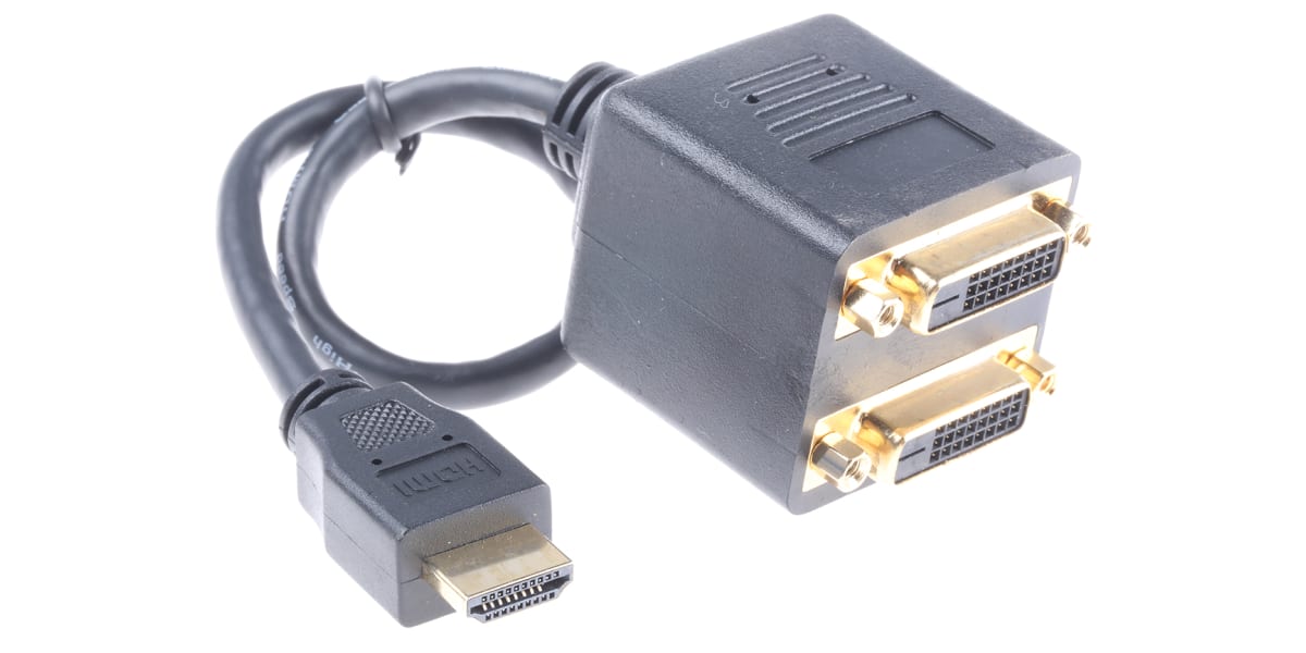 Product image for HDMI MALE TO 2X SVID FEMALE