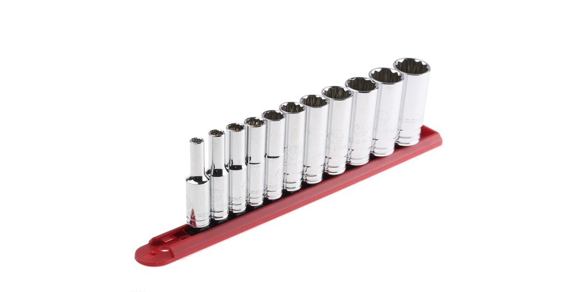 Product image for 11PC 3/8IN DRV 12PT DEEP SAE SOCKET SET