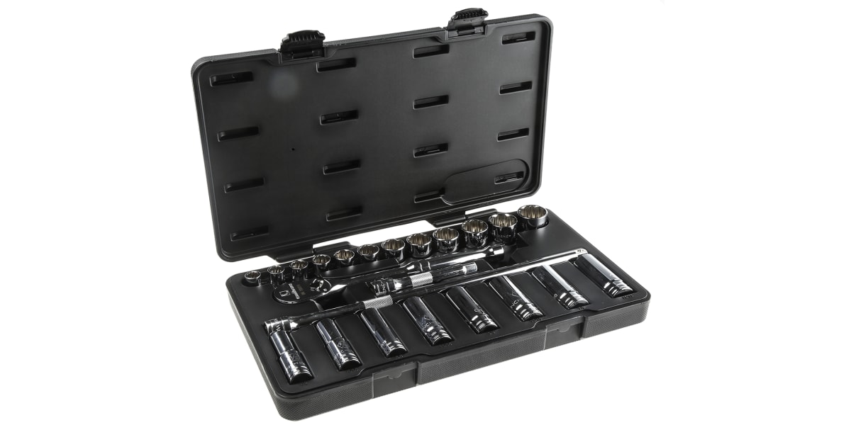 Product image for GearWrench 80707 23 Piece Socket Set, 1/2 in Square Drive