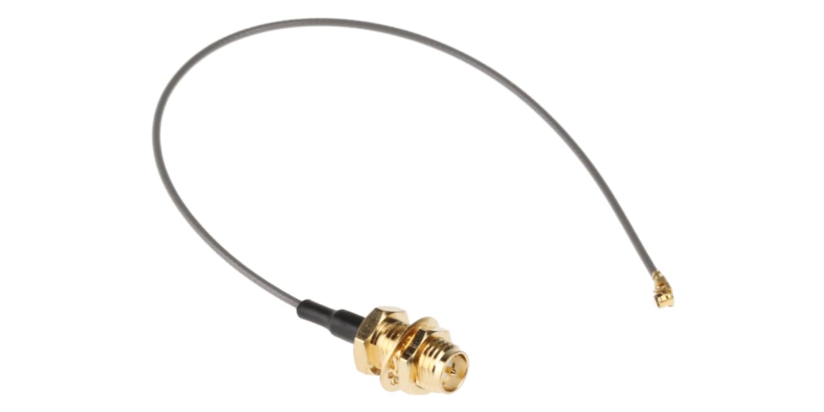 Product image for 6IN CABLE, U.FL, POLARITY SMA CONNECTORS