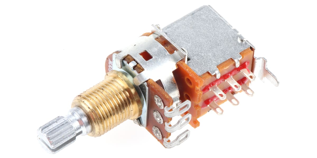 Product image for 17 mm Guitar Potentiometer w/Switch 500K