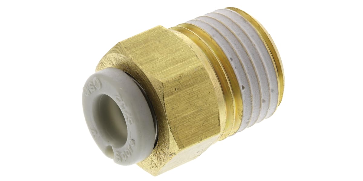 Product image for MALE CONNECTOR 4MM TO 1/8 MALE THREAD