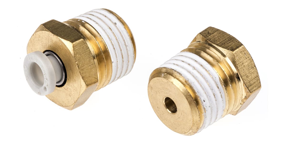 Product image for Male Connector 4mm to 1/4 Male Thread