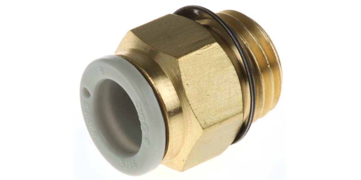 Product image for Male Connector 1/8 to 1/4 Uni Thread