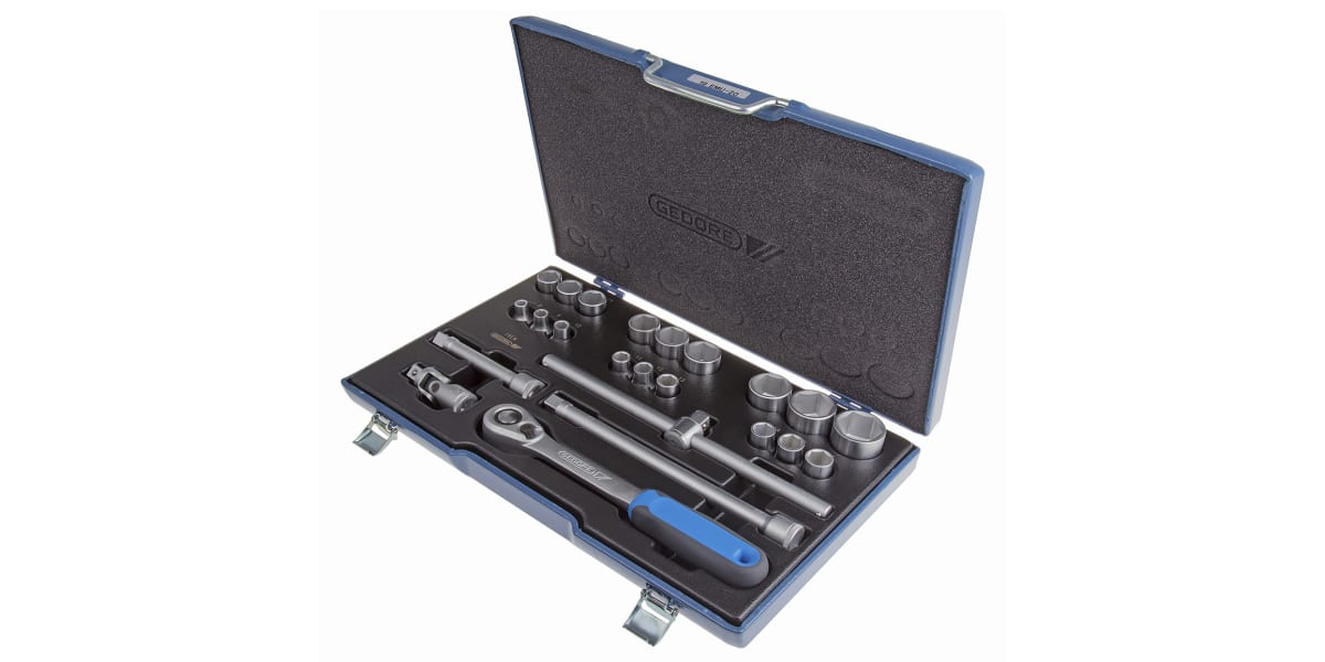 Product image for Socket Set 1/2in 23 Piece hex 8-32 mm