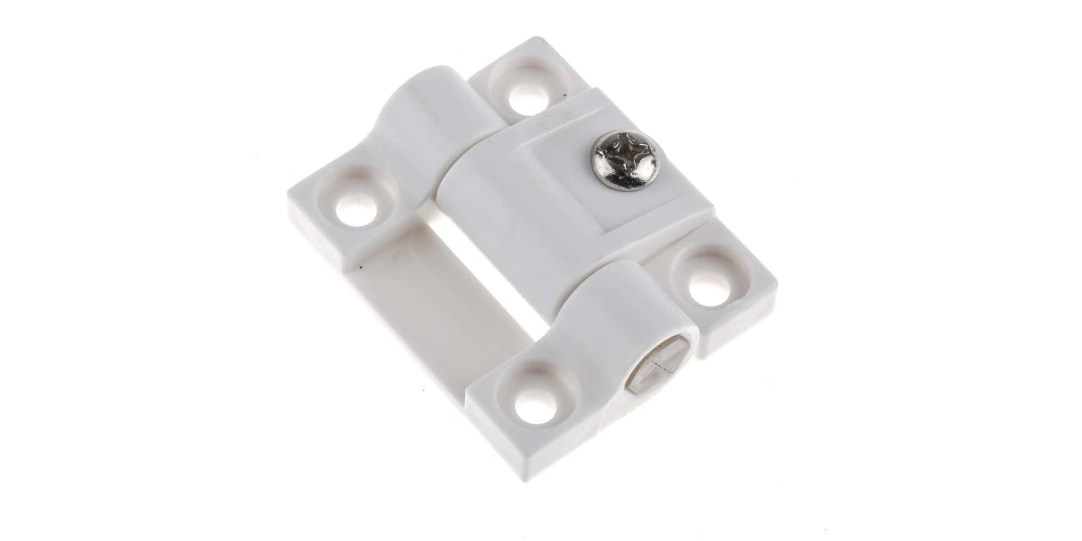 Product image for White friction hinge 43x36.5x6mm