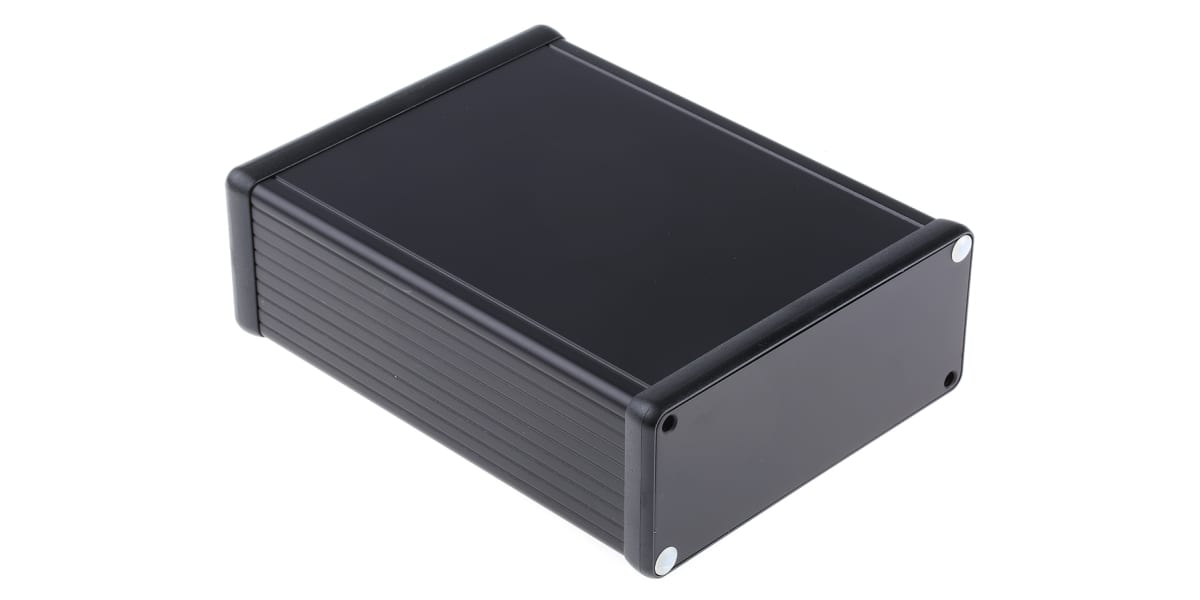 Product image for Extruded aluminium enclosure, black