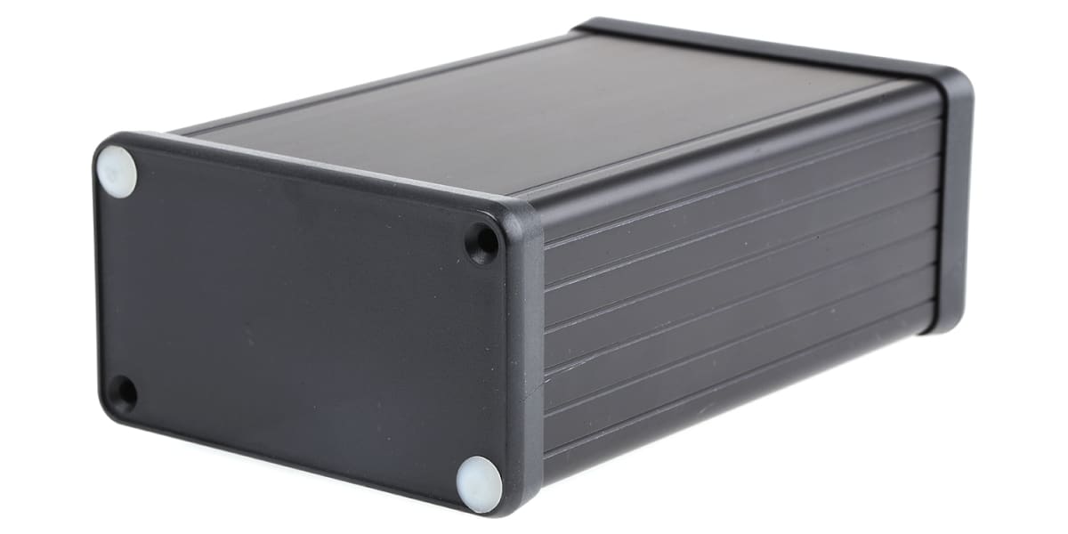 Product image for Extruded aluminium enclosure, black