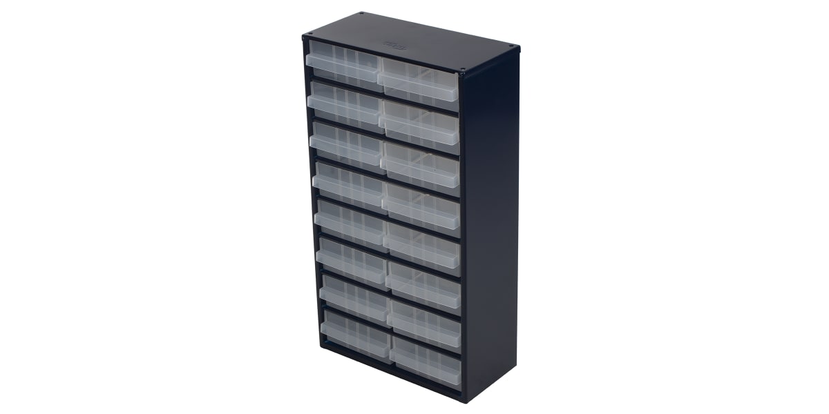 Product image for Raaco 16 drawer Steel, 552mm x 150mm x 306mm