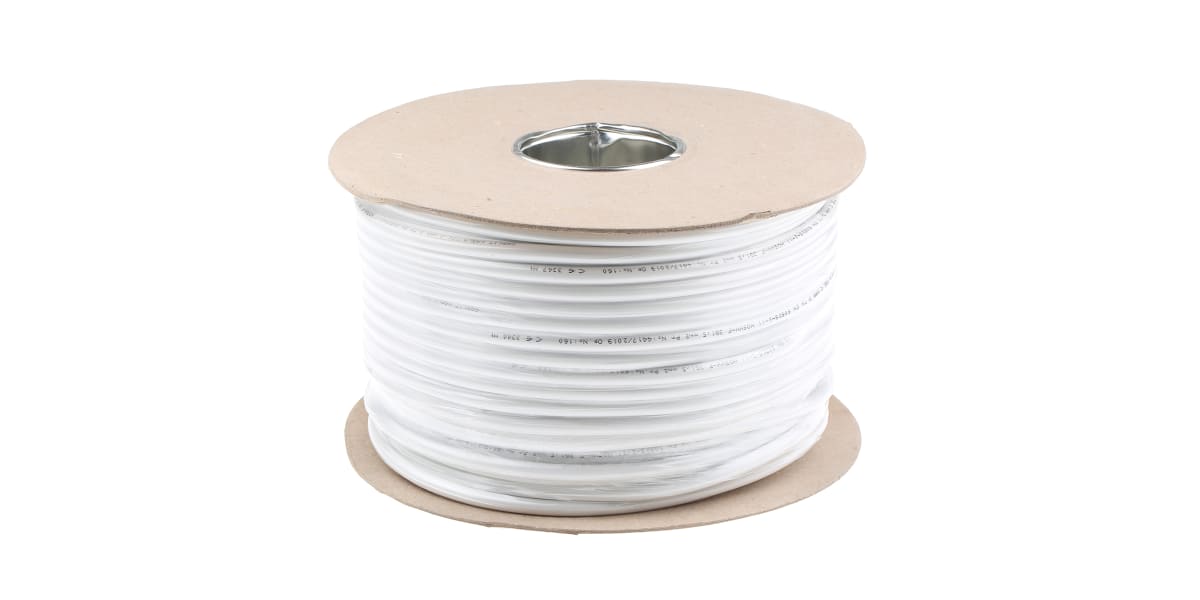 Product image for H05VV-F 3183Y 3 Core 1.5mm White Cable