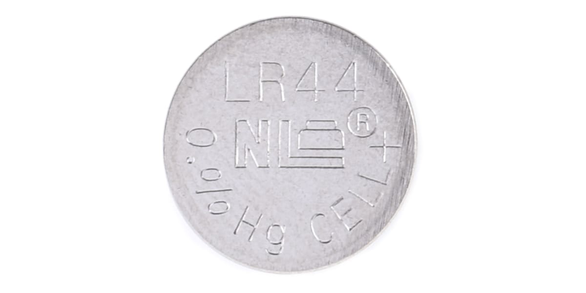 Product image for LR44 Alkaline Coin Cell 1.5V 158mAh