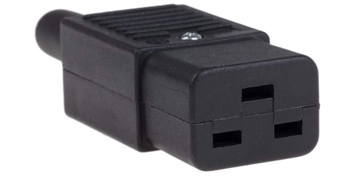 Product image for STRAIGHT SOCKET 16A C19 BLACK