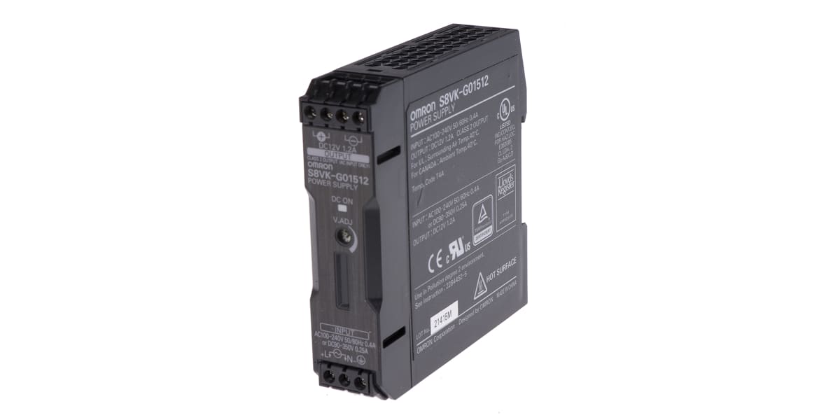 Product image for Single Phase PSU 12V 15W S8VK G Series