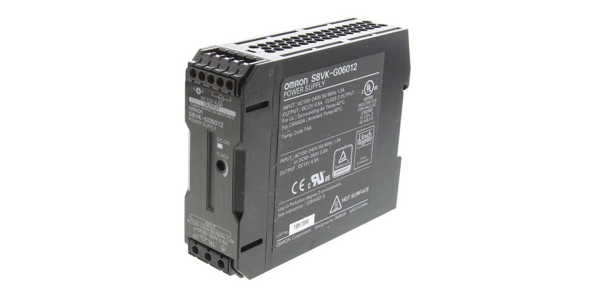 Product image for Single Phase PSU 12V 60W S8VK G Series