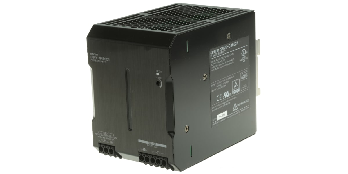 Product image for Single Phase PSU 24V 480W S8VK G Series