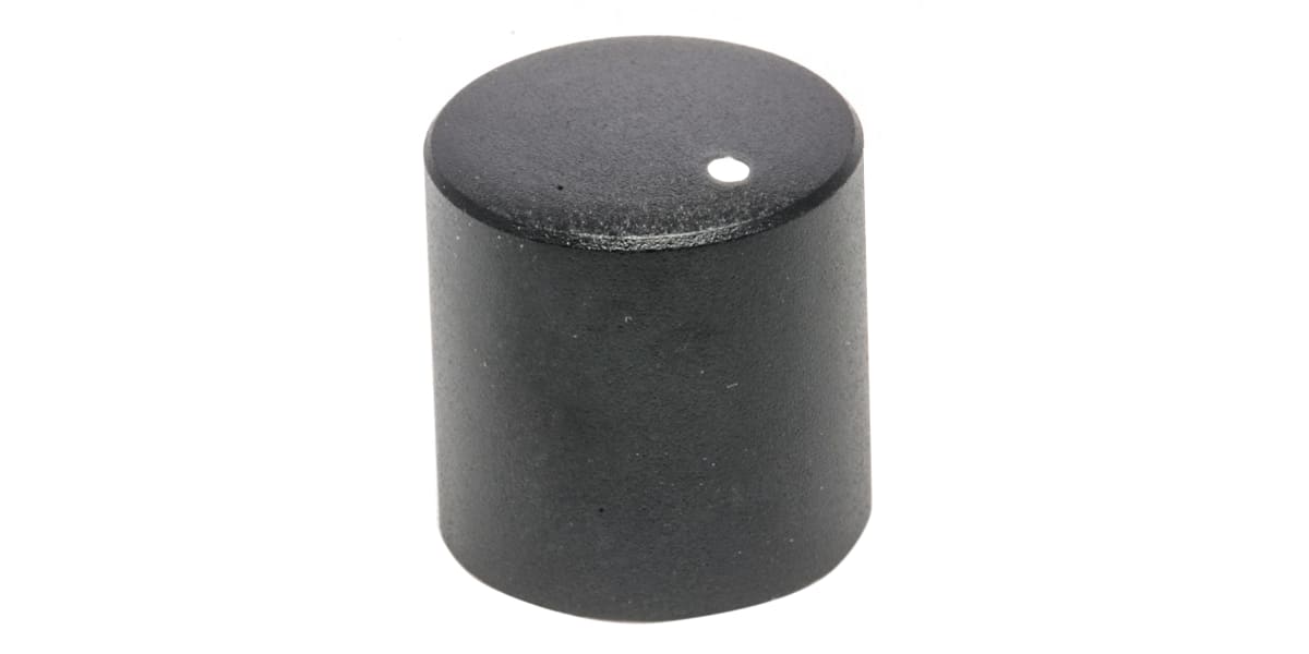 Product image for Knob KMR-15 black dot 6mm splined-18T