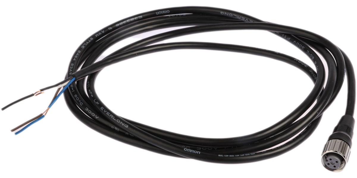 Product image for M12 PVC Connection lead 4pin straight 2m