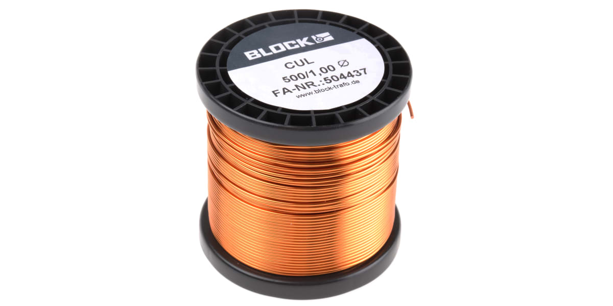 Product image for ENAMELLED COPPER WIRE 1,0MM 500GR