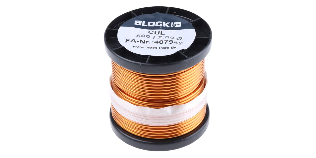 Product image for ENAMELLED COPPER WIRE 2,0MM 500GR