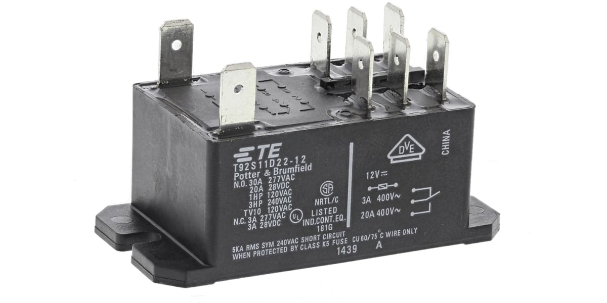 Product image for Relay,E-Mech,Power,DPDT,Cur-Rtg30A