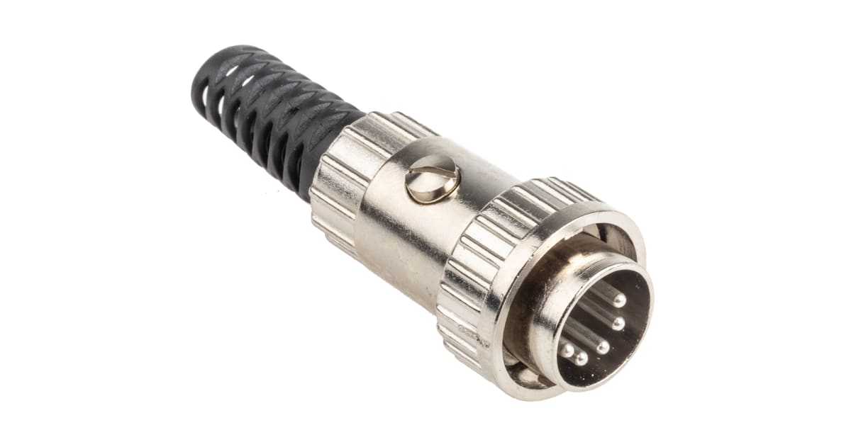 Product image for 5 way 180 deg metal twistlock cable plug