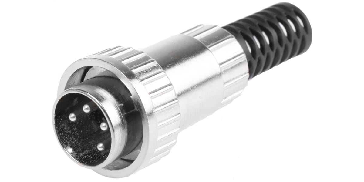 Product image for 4 way metal twistlock cable DIN plug