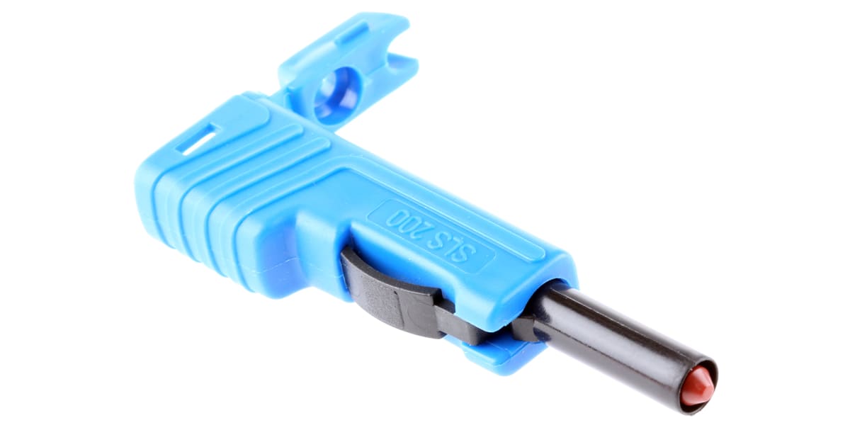 Product image for 4MM SLIDING SLEEVE STACKABLE PLUG,BLUE