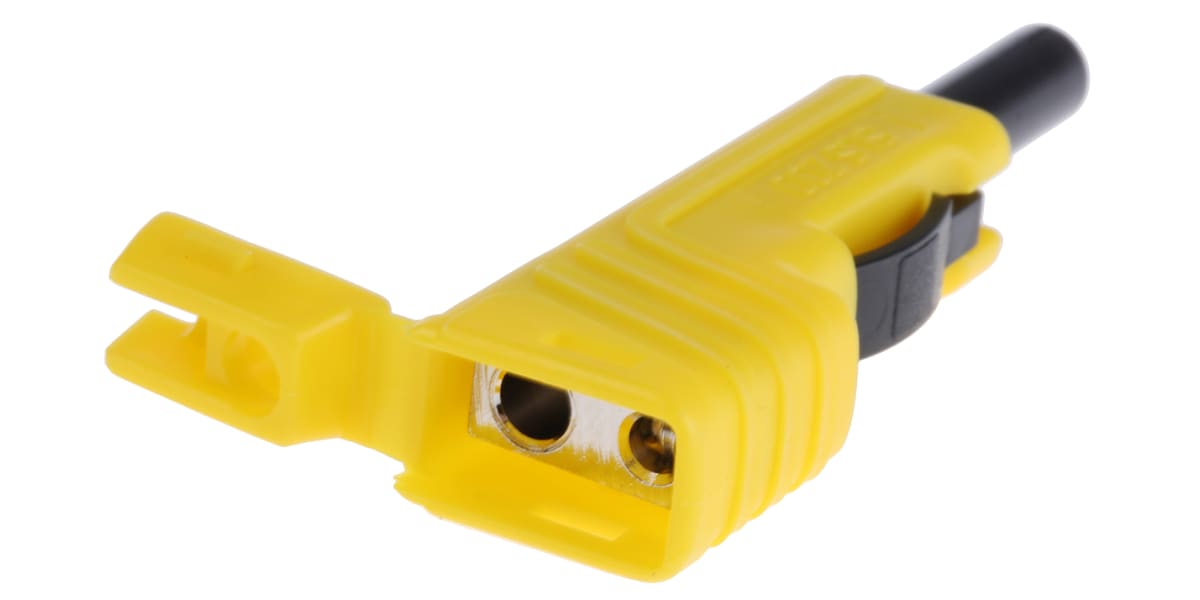 Product image for 4MM SLIDING SLEEVE STACKABLE PLUG,YELLOW