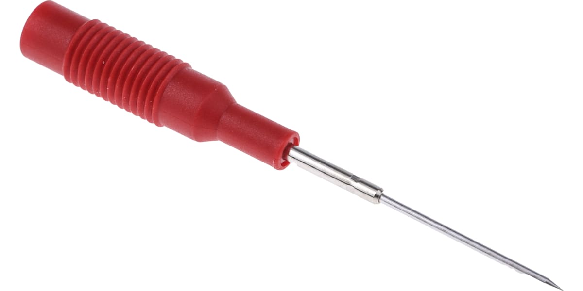 Product image for 4MM NEEDLE POINT TEST PROBE,RED,1A,CAT I