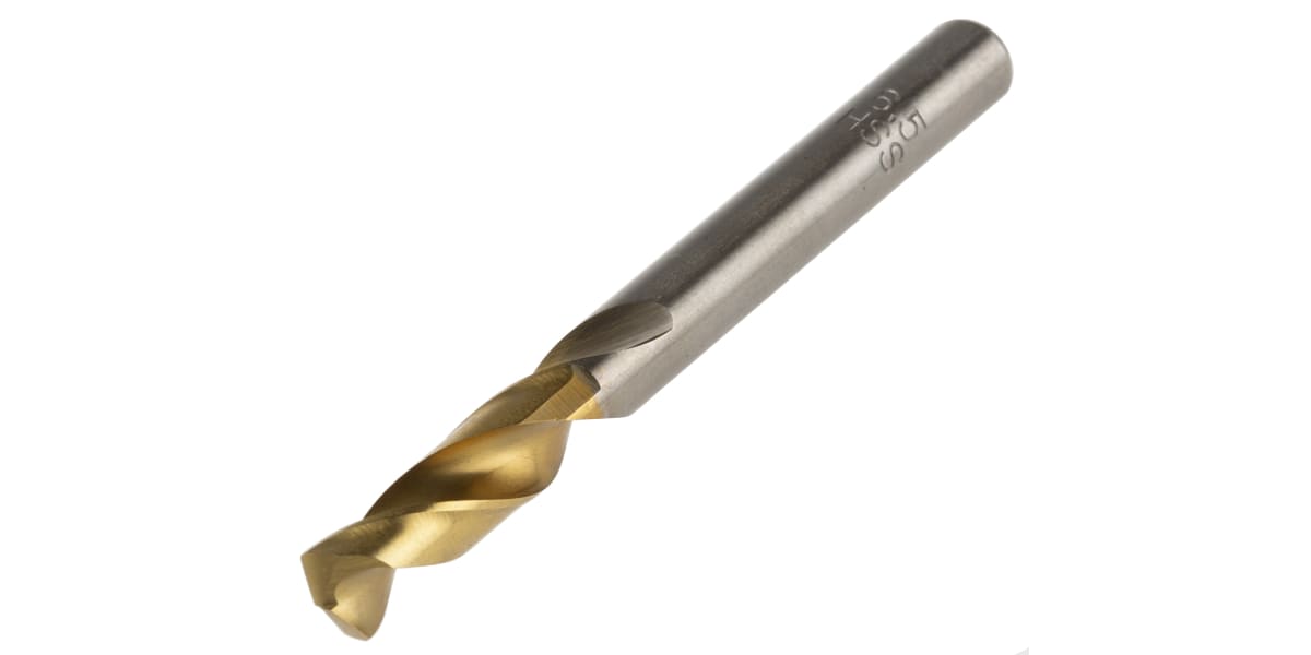 Product image for HSS TIN  Straight Stub Drill DIN  6.5mm
