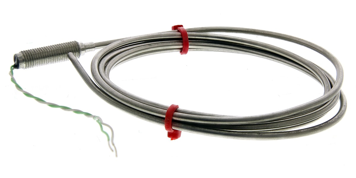 Product image for K s/steel sheath thermocouple,3mmx1.5m