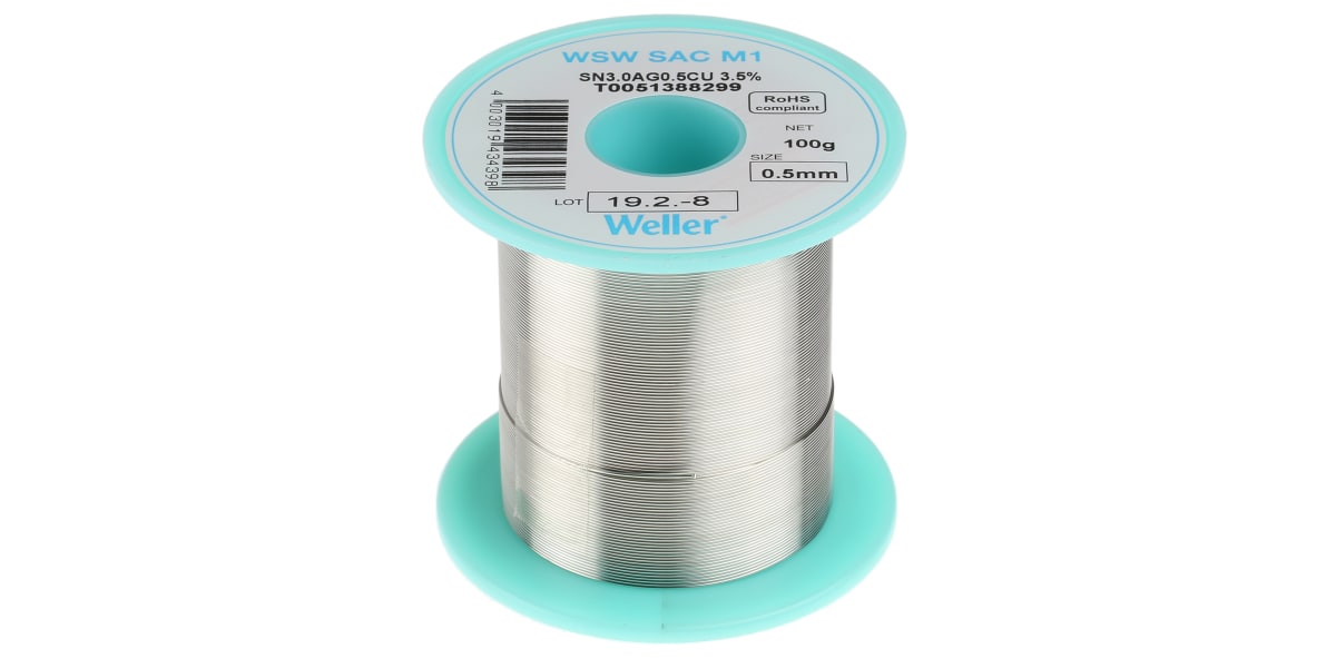 Product image for WSW SAC M1 solder wire 0.5mm, 100g