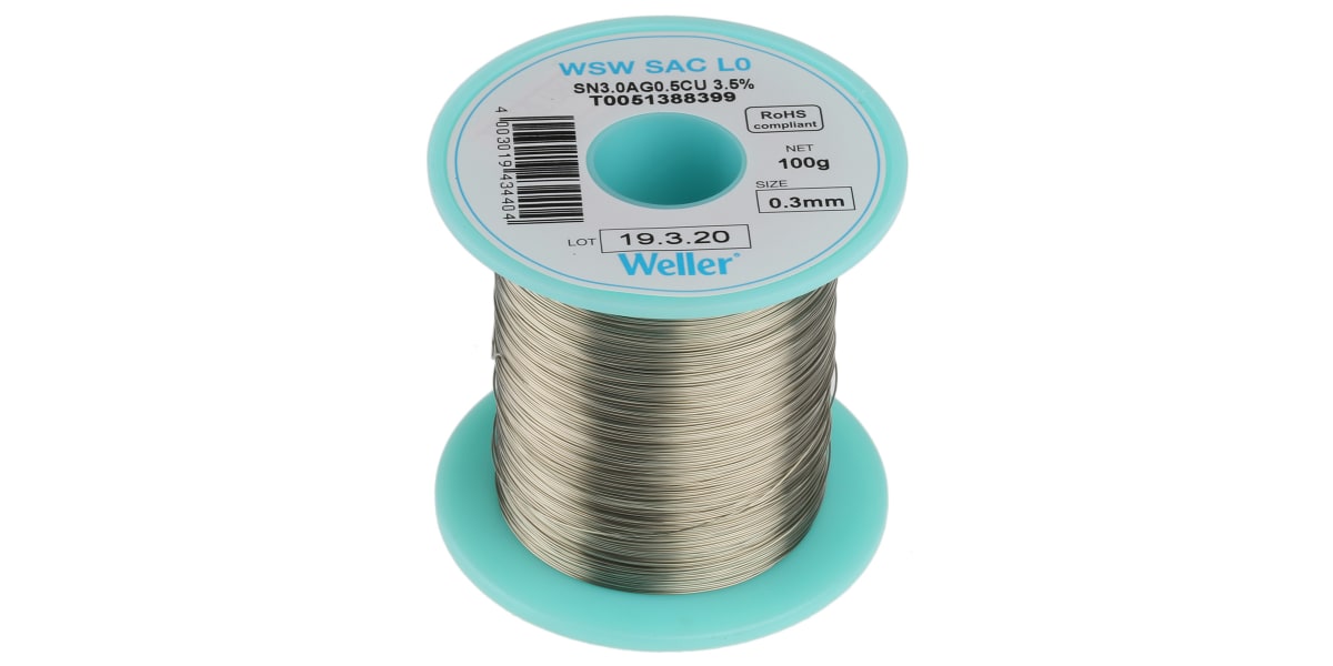Product image for WSW SAC L0  solder wire 0.3mm, 100g